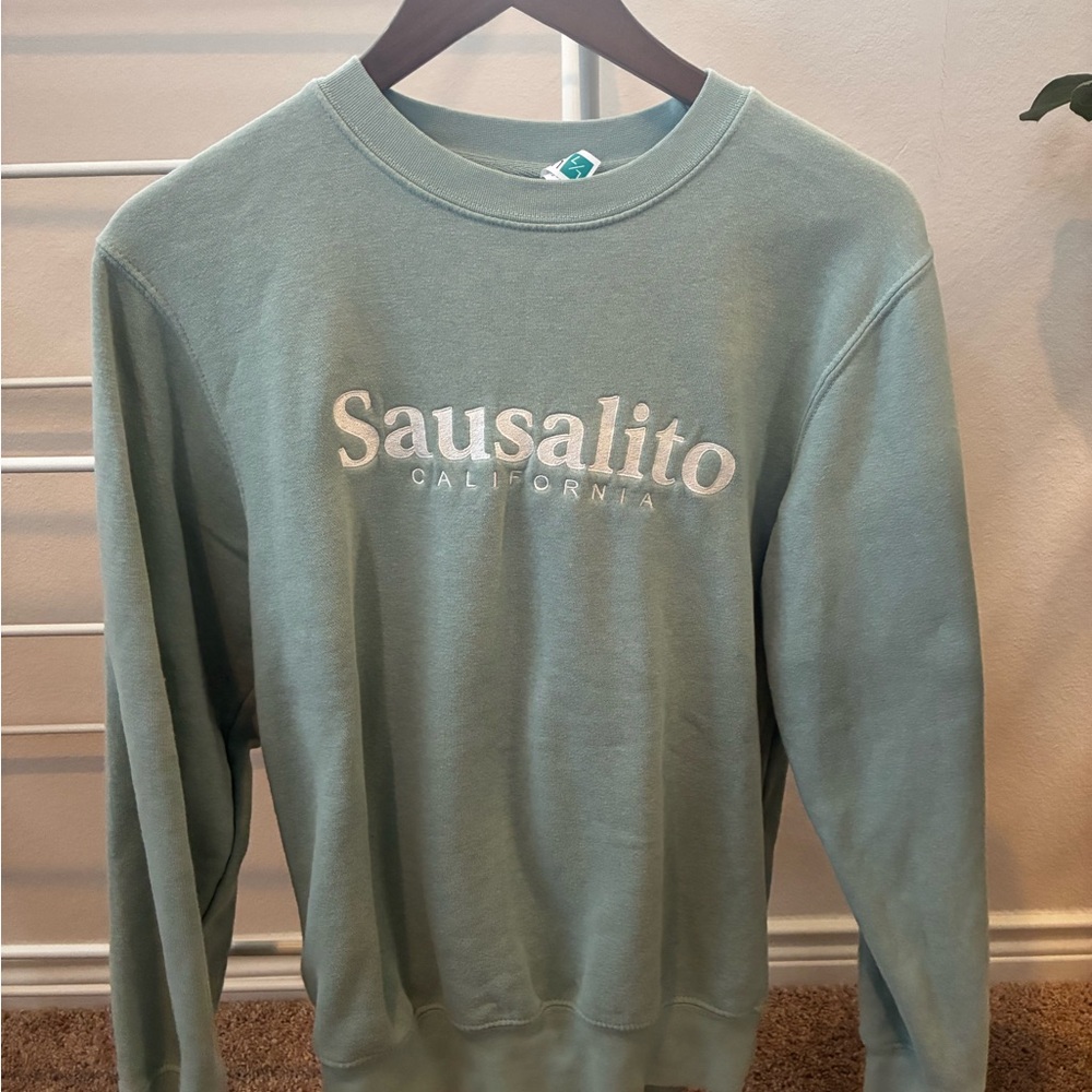 Sage Green Sausalito Crewneck Sweater